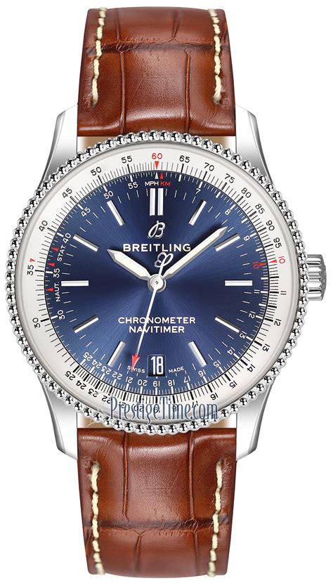 breitling armbanduhr navitimer 1 automatic 38 blau braun|breitling navitimer 1 automatic 38.